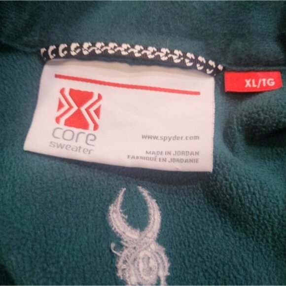 Spyder Women's Green Full-Zip Green Core Sweater Jacket Size XL - Picture 3 of 8